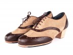 A08 Ante beige | 11 Piel marrón | Tacón Cubano bota 50 mm natural, diseños para hombre