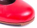 Detalle puntera zapatos para baile flamenco profesional