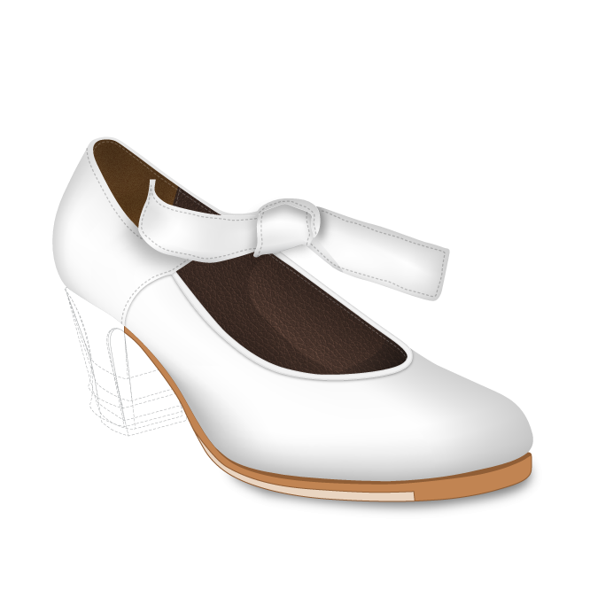 Shoes for flamenco professional dance Carmen, handmade by ArteFyL