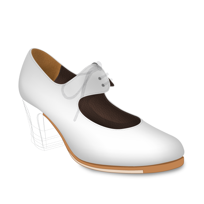 Shoes for flamenco professional dance La Uchi, handmade by ArteFyL