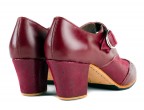 04 Bordeaux leather | Fantasy leather | Cuban covered heel