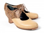 73 Beige Fantasy leather| 08 Beige leather | Monet low 50 mm covered heel