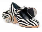 Zebra suede (out of catalog) | Monet low heel, with nails
