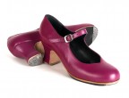 20 Aubergine leather | Monet low 50 mm covered heel, nails