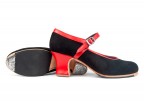 A24 Black suede | 05 Red leather | Monet low 50 mm covered heel, shoes for dancers
