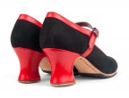A24 Black suede | 05 Red leather | Monet low 50 mm covered heel, order online